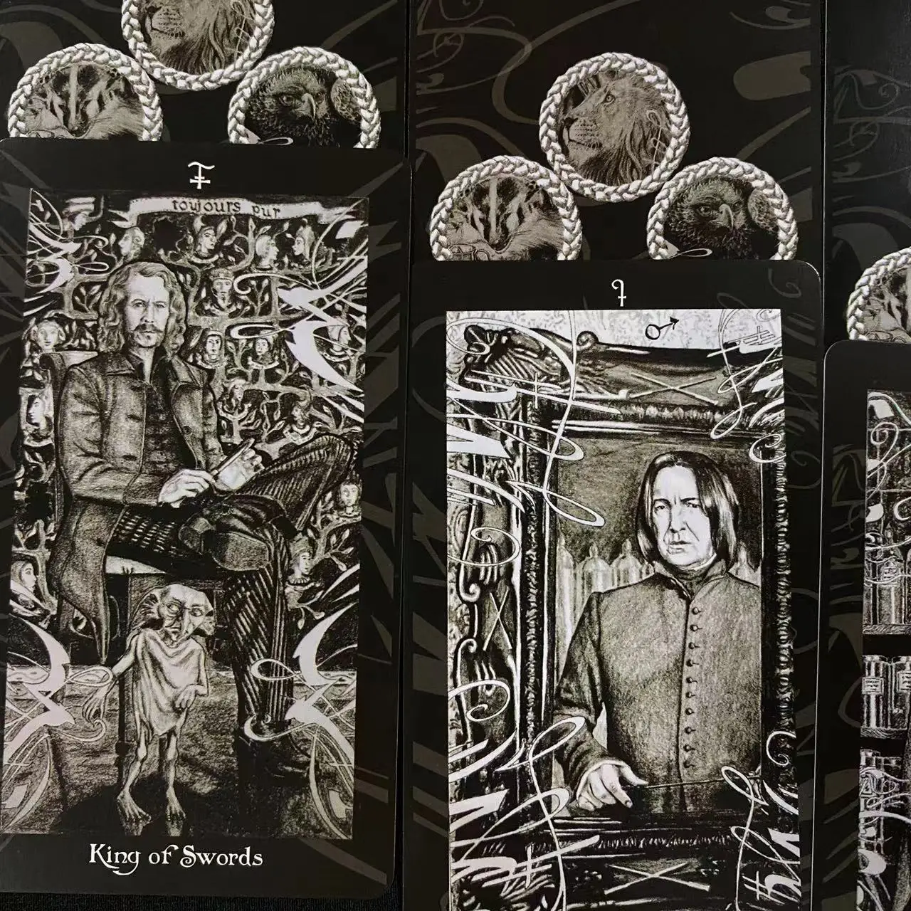 Колода Таро HP 12х7 см с бархатными сумками