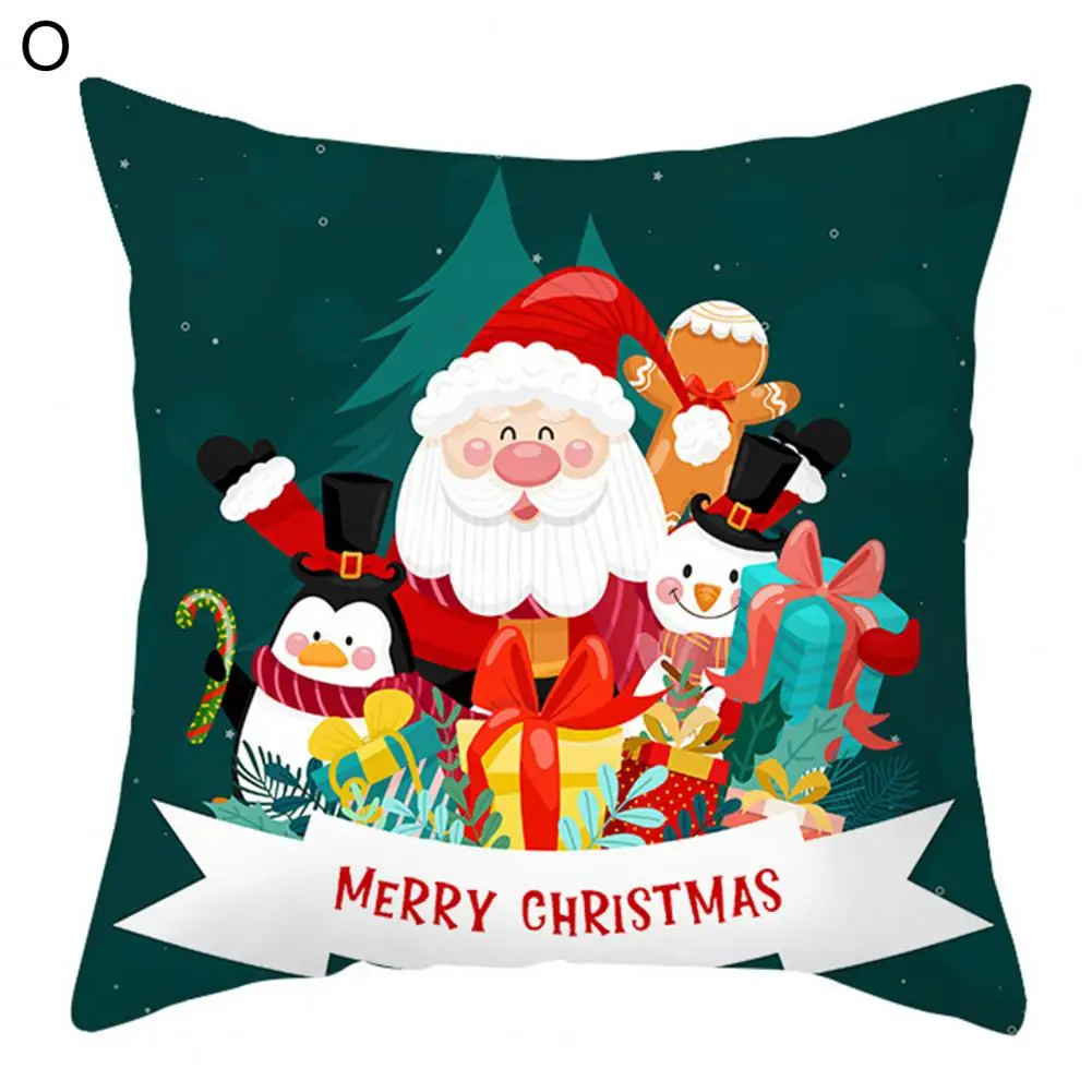 

Красивая наволочка для подушки с цифровой печатью Рождественская тематика наволочка для подушки не выцветающая не термоусадочная квадрат...