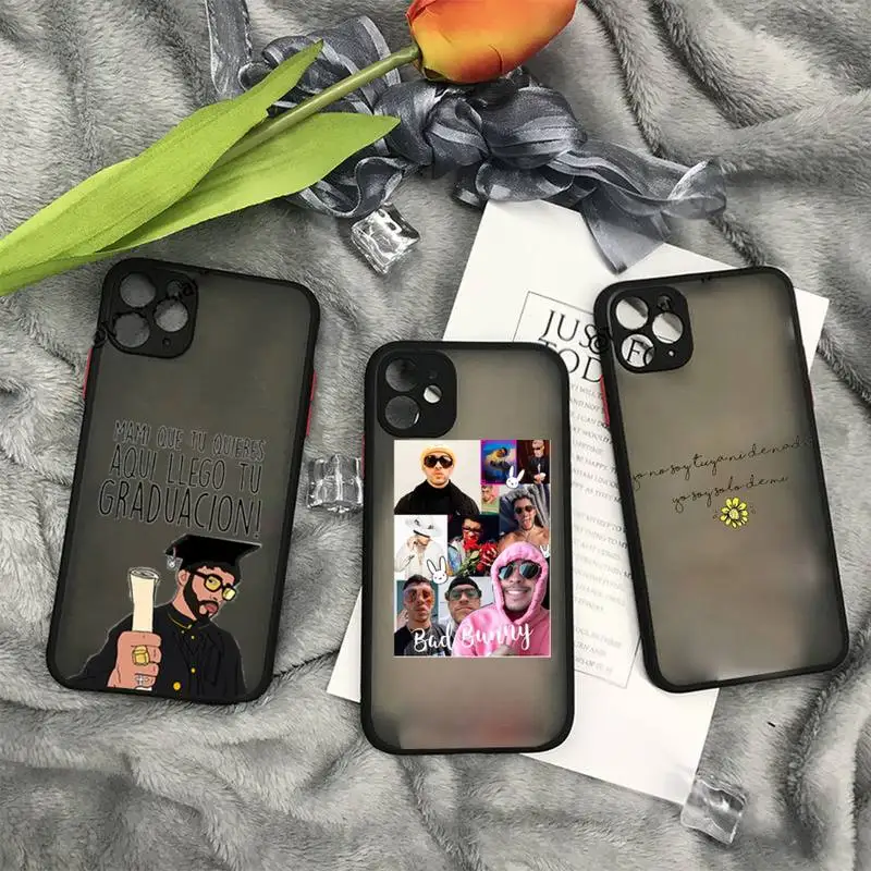 

Bad Bunny Yonaguni Phone Case matte transparent For iphone 11 12 13 7 8 plus mini x xs xr pro max cover