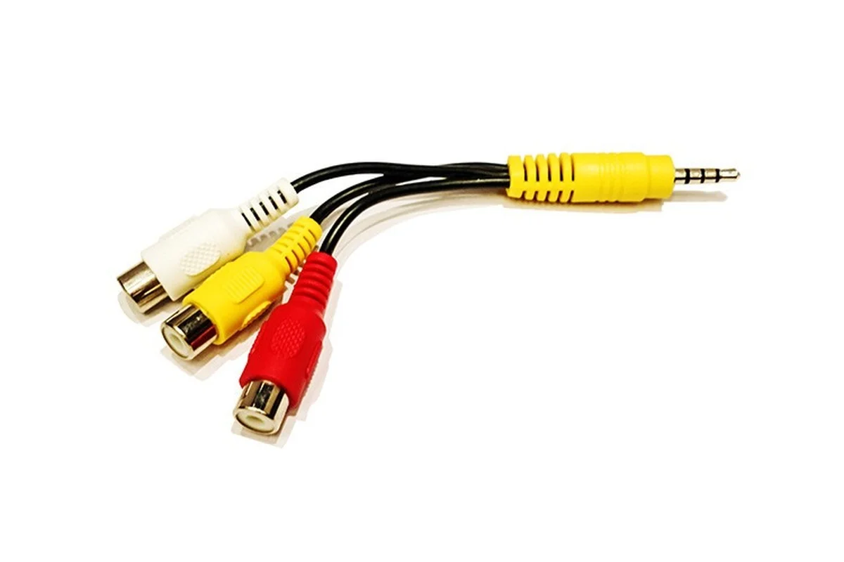 Революционный композитный аудио-видео AV кабель 15 см 3 5 дюйма 3RCA