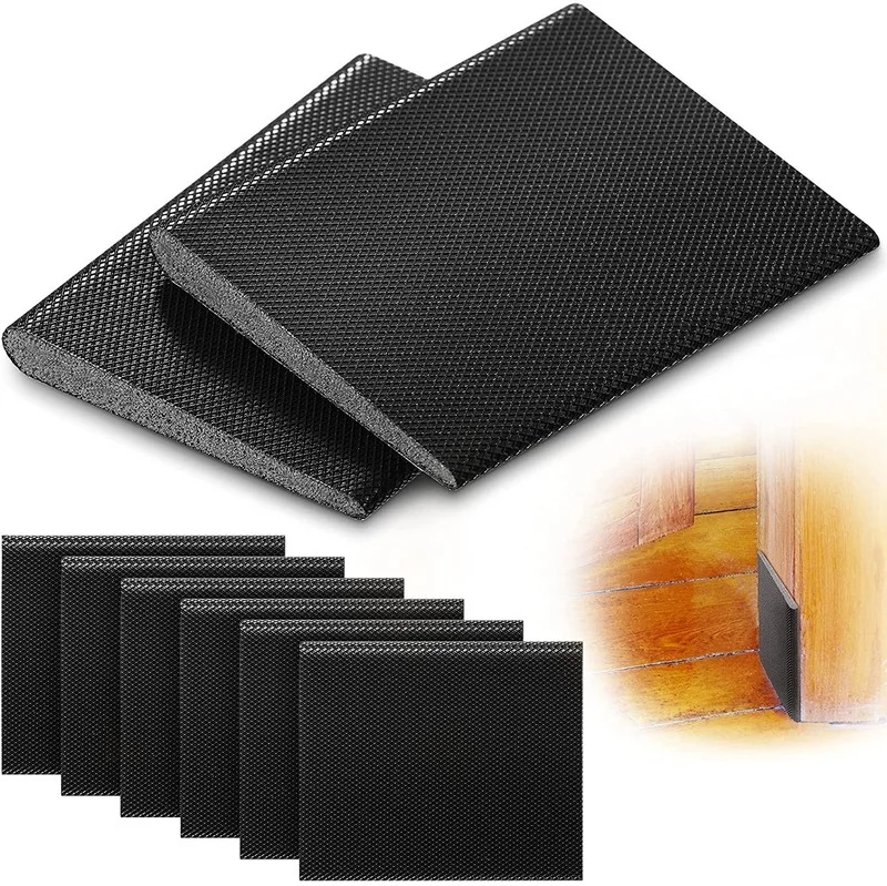 

10 Pcs Self-Adhesive Door Corner Seals Weather Stripping Wedge Draft Stopper Door Frame Seal Corner Foam for Weather Protection