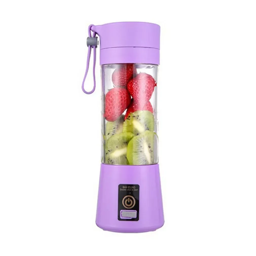 

6 Blades Blender Electric Fruit Juicer Handheld Smoothie Maker Stirring Mixer USB Rechargeable Mini Food Processor Juicer Cup