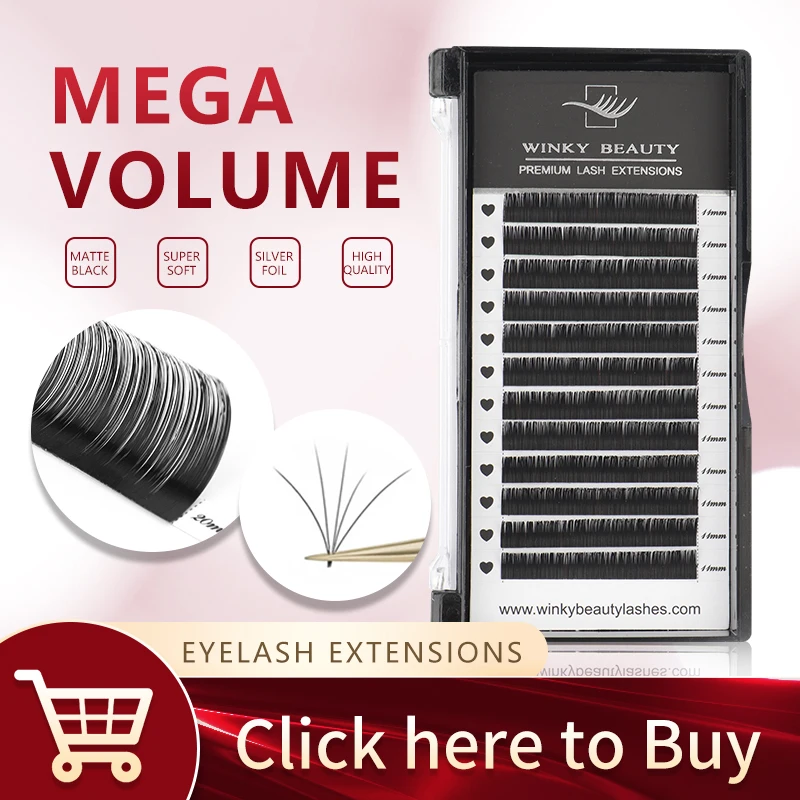 

100% Handmade Russian Volume Eyelashes Extensions Beauty Natural Korea Silk Mink Individual Eye Lash Soft Eyelash