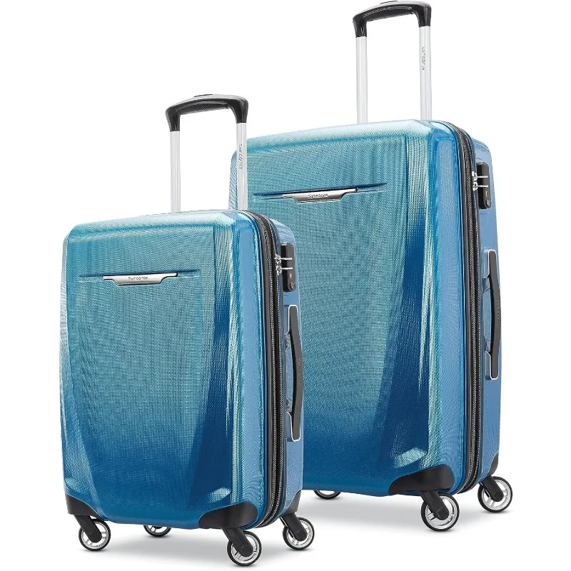 

Samsonite Winfield 3 DLX Hardside, расширяемый чемодан с блеснами, синий/темно-синий, набор из 2 предметов (20/25)