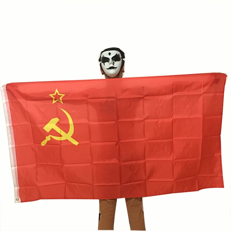 Красный цвет Союз Советских Социалистических Республик супер-поли для помещений