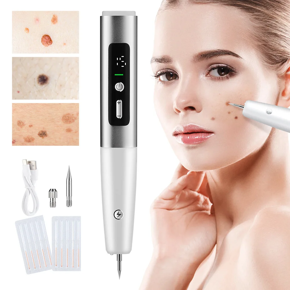 

New Skin Tag Remover 15 Level Laser Plasma Pen Freckle Mole Warts Removal Lcd Nevus Tattoo Black Spots Remover Blemish Removal