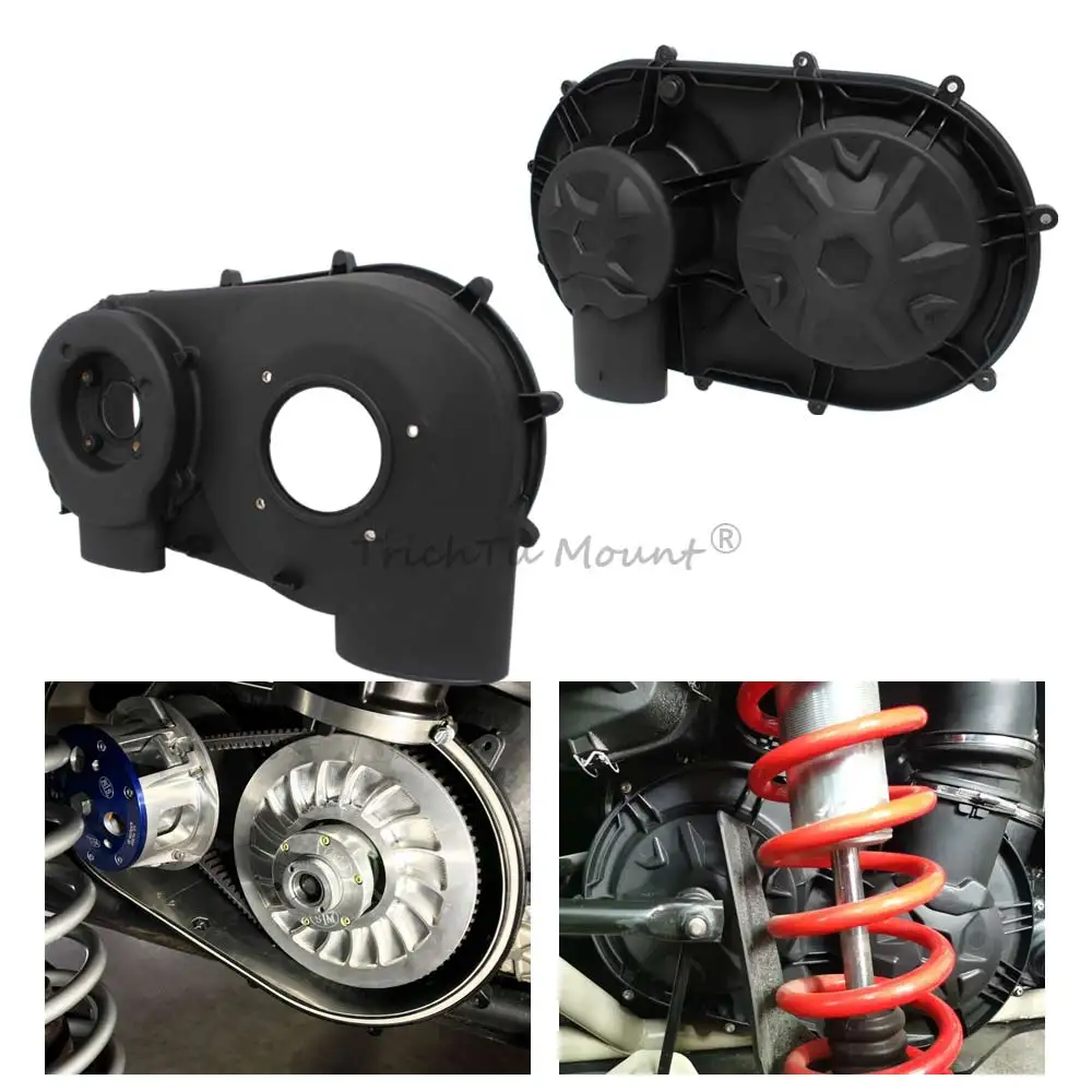 Фото Для Can-Am Maverick X3 Max R RR 2017-2023: Аксессуары для UTV, внутренняя и внешняя крышка корпуса сцепления, защита вариатора/CVT из ABS, 1 пара №1