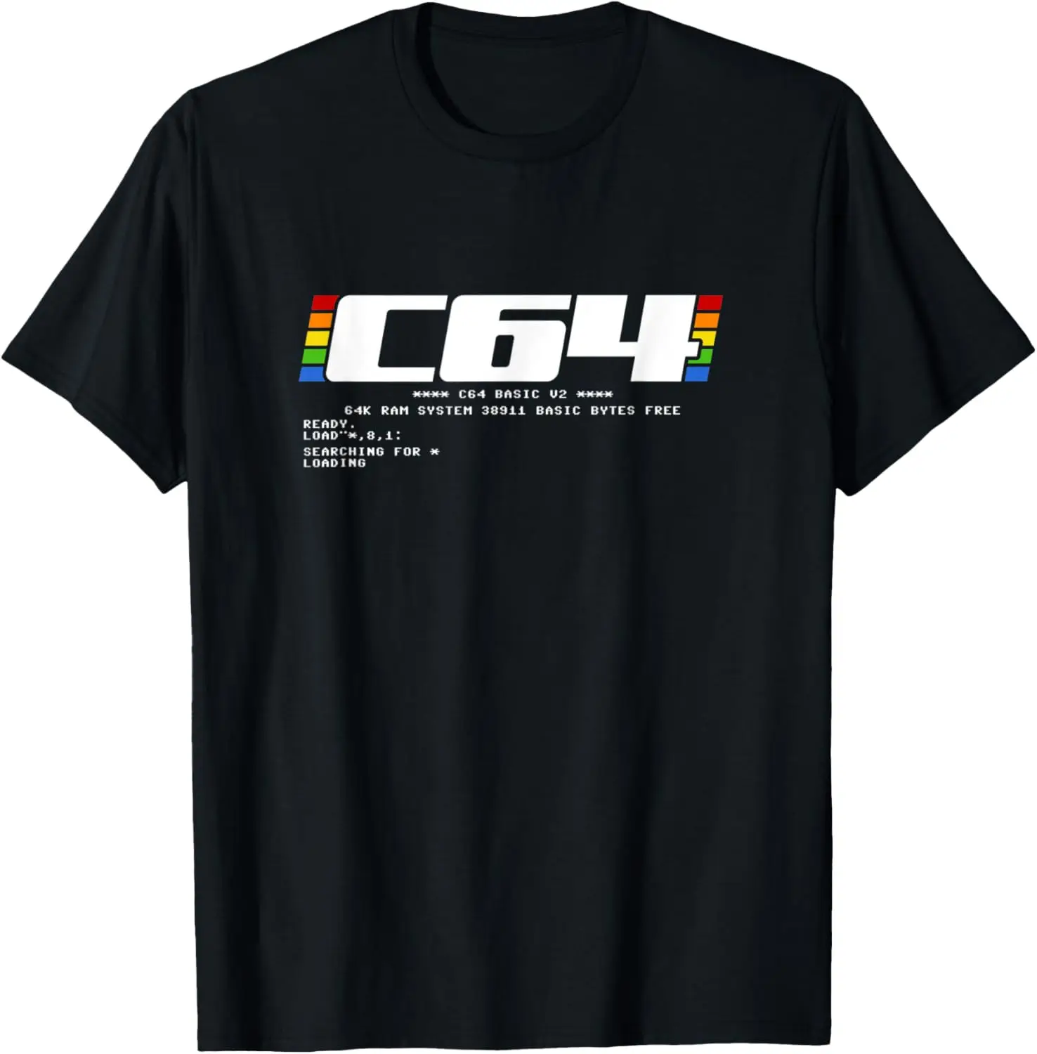 Футболка с готовым компьютером в стиле ретро Gaming Konsole C64