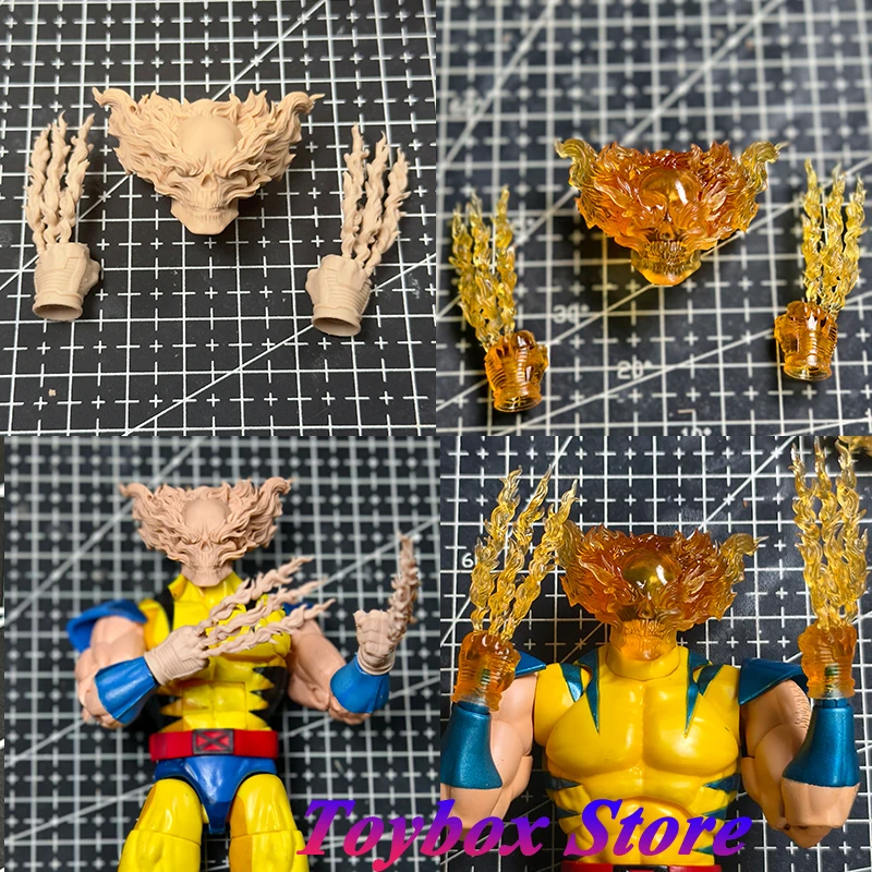 Прозрачная силиконовая фигурка из Genshin Impact Ghost Rider