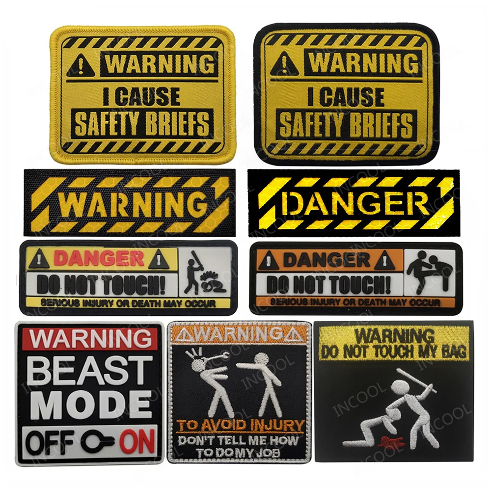 Предупреждение не трогайте мою сумку военные нашивки предупреждающие тканевые 3D