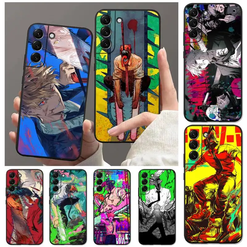 

Chainsaw Man Denji Phone Case for Samsung Galaxy S22 S21 Ultra S20 FE S10 S9 Plus 5G lite 2020 Soft Funda Cover