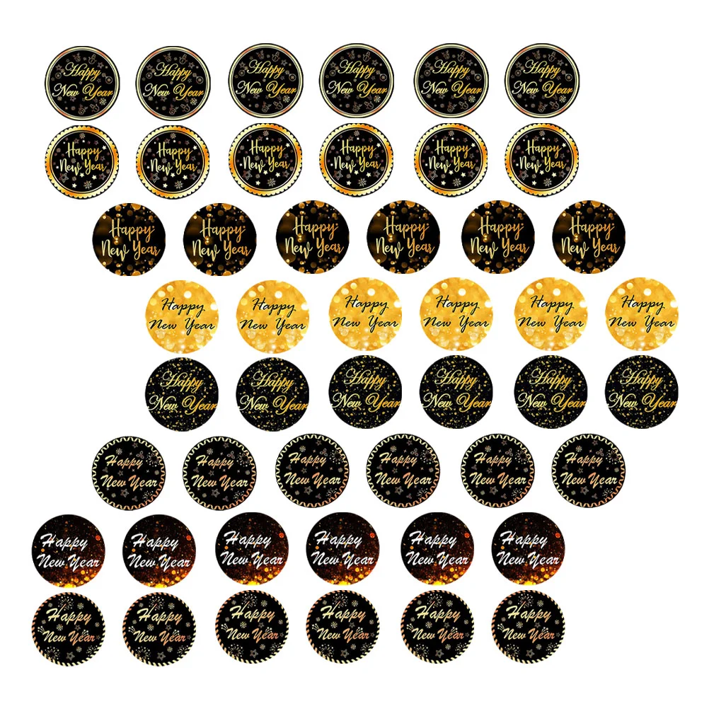 

1000Pcs New Year Stickers Sealing Stickers Wrapping Stickers Packing Stickers for Party Festival Gift