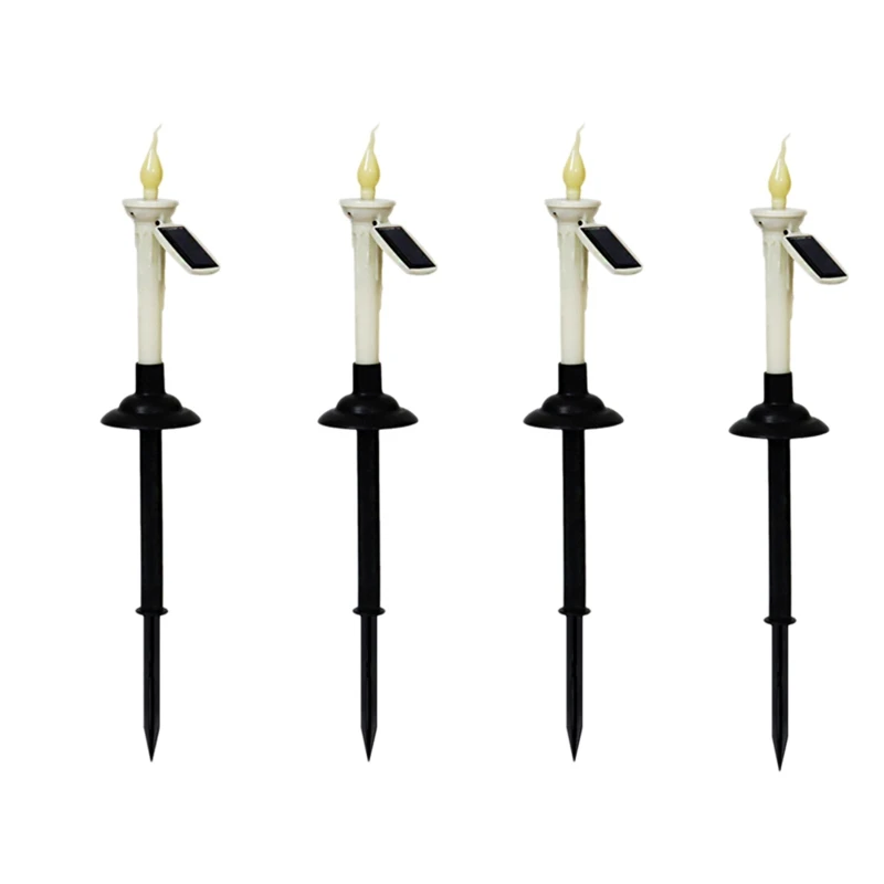 

Solar Pathway Lights Candle Lawn Lamps Garden Light For Walkway Patio Lawn Yard Garden Decoration Outdoor Solar Stake
