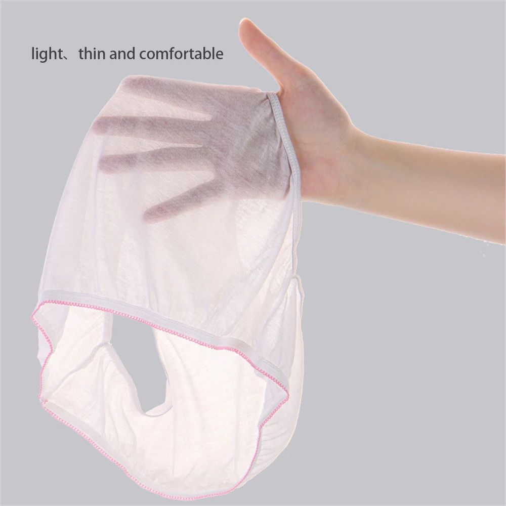 10PCS Disposable Underwear Pregnant Panties Cotton Postpartum Underpants Plus size for Big Women L to 3XL