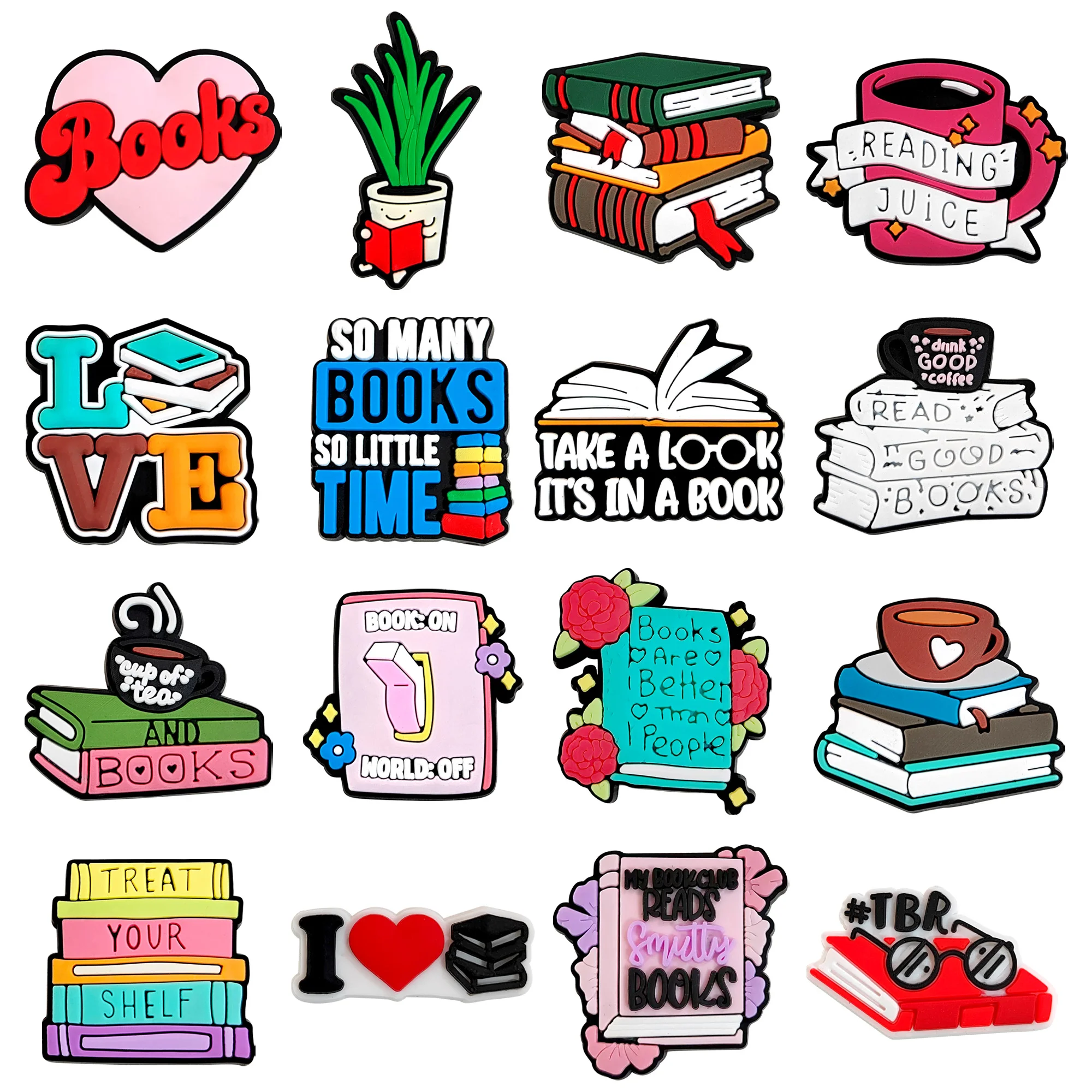 16 шт. подвески для обуви чтения дизайнерские аксессуары мечты классических сабо