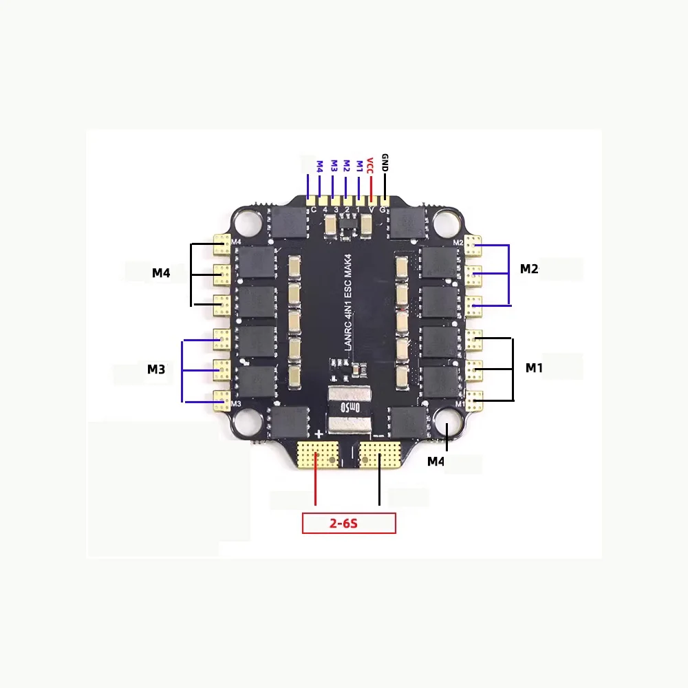 ESC 2-6S FPV 4в1 Бесколлекторный ESC (art.: 3920dd0edecd8) - 3920dd0edecd8