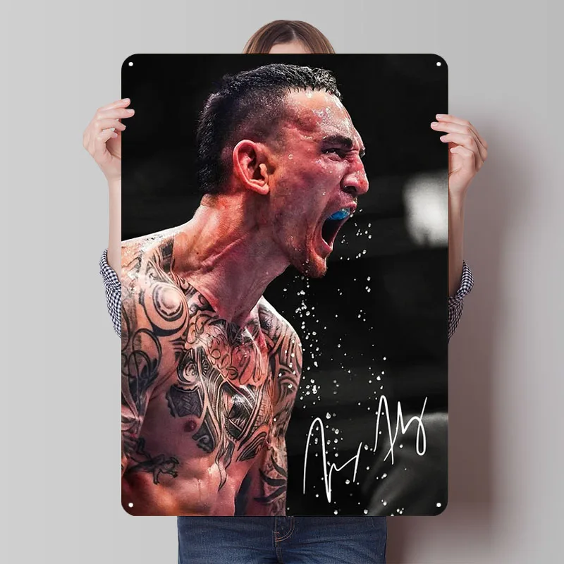 Знак Max Holloway спортивный плакат настенный декор металлические жестяные вывески на