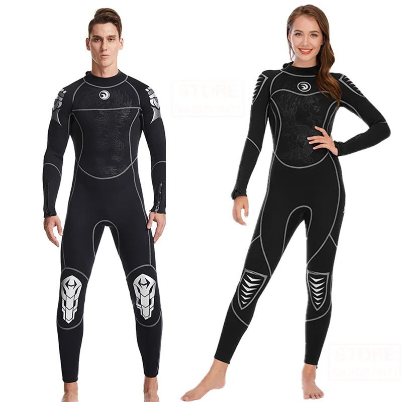 

Неопреновый слитный гидрокостюм 3 мм для мужчин и женщин, гидрокостюм для серфинга и дайвинга, костюм для Каяка, плавания, подводного плавания, Сноркелинга