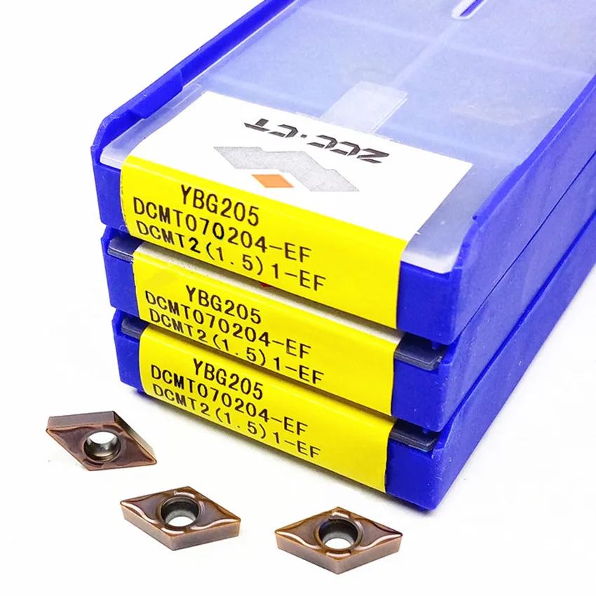 DCMT 070202 -EF YBG202/DCMT 070204 YBG205/DCMT YBG205 ZCC.CT твердосплавные вставки с ЧПУ 10 шт./кор.