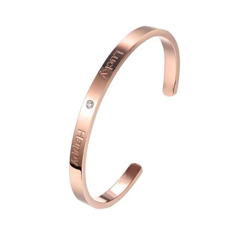 Регулируемый браслет на руку из титановой стали C-образной формы внутренняя