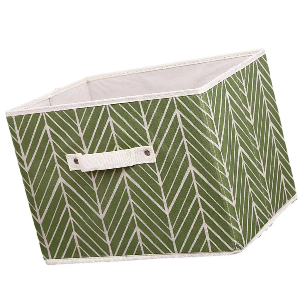 

Складной ящик для хранения с принтом, органайзеры для шкафа, нетканый квадратный контейнер, корзина для ткани с крышкой