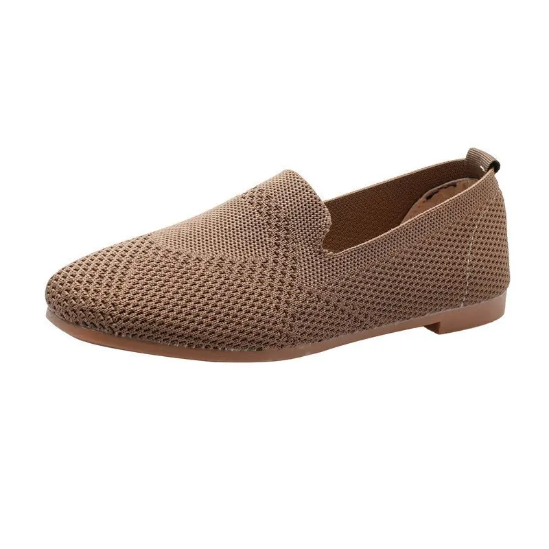 

2023 High Quality Ladies Shoes Round Head Basic Women's Flats Outdoor Breathable Light Solid Soft Bottom Casual Flat Shoes