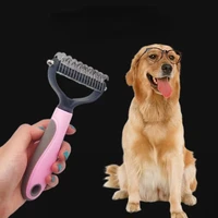 pet fur knot cutter dog grooming shedding brush dog cat hair removal comb pet cats brush grooming tool fur trimming pet products