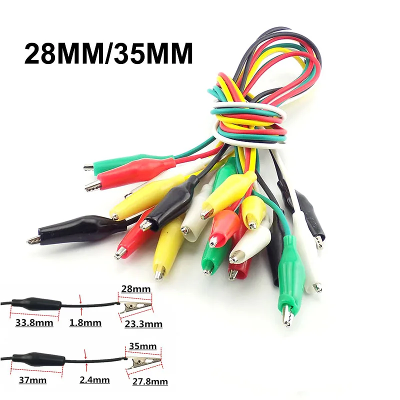 Двойная головка 4 мм вилки типа банан зажимы крокодил разъем тестовый щуп провод