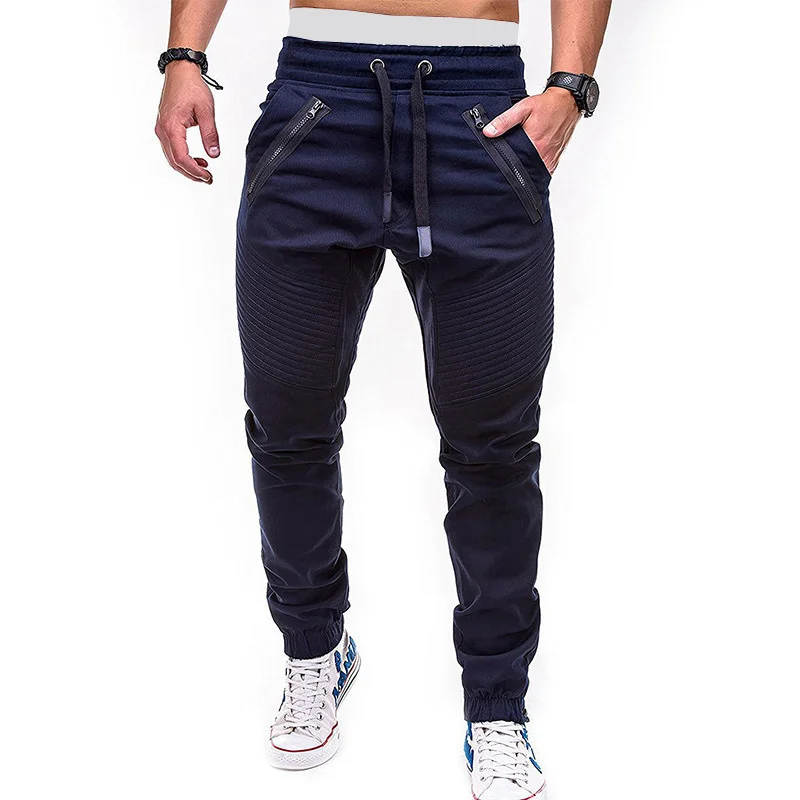 

Spring Autumn Men Pants Hip Hop Harem Joggers Pants 2022 New Trousers Mens Solid Multi-pocket Cargo Pants Skinny Fit Sweatpants