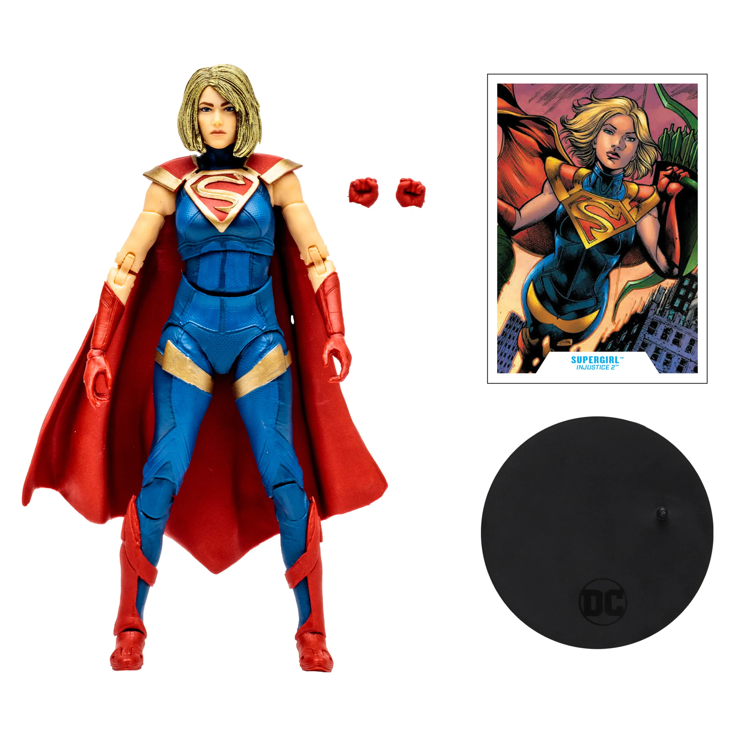 Фото McFarlane Toys Бэтмен/Др. Fate/Supergirl (Injustice 2) Золотая этикетка, 3 упаковки, 7 дюймов, фигурки, оригинальная коллекция кукол, фигурка, подарок №5