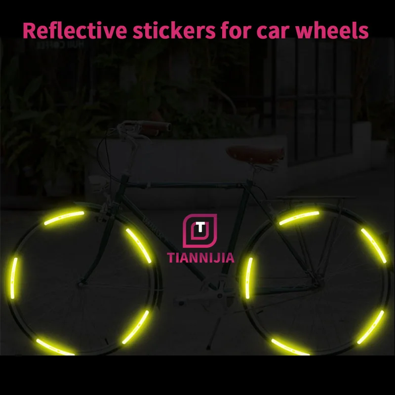 

20 шт., светоотражающие наклейки на автомобильные колеса, для Benz, Volvo, Tesla, Audi, KIA