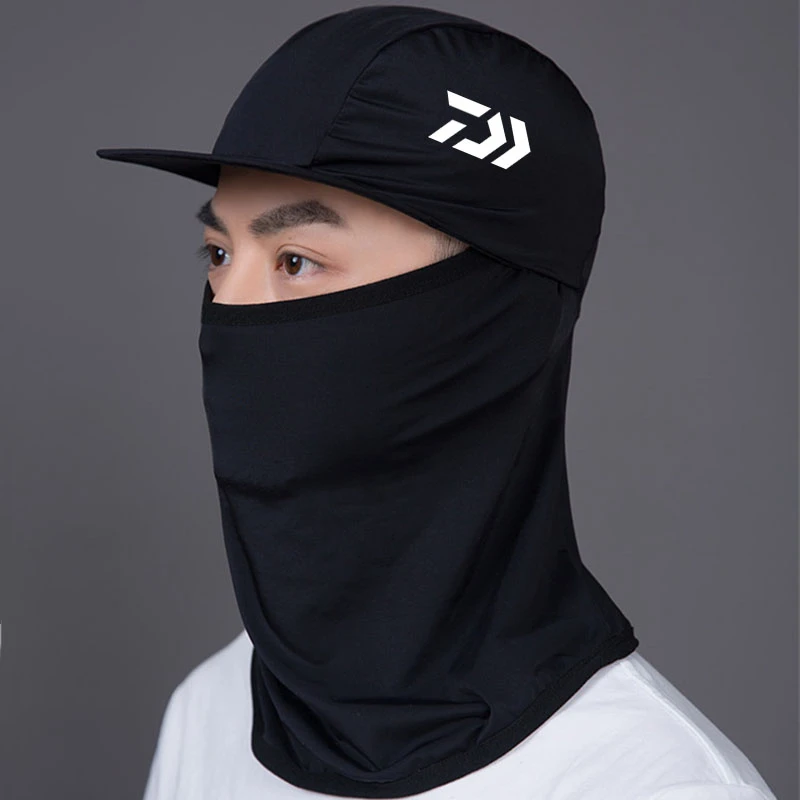 

Summer Sunshade Men's Cycling Running Outdoor Sports Fishing Mask Scarf Hat Ice Silk Breathable Sunscreen Fishing Mask Scarves