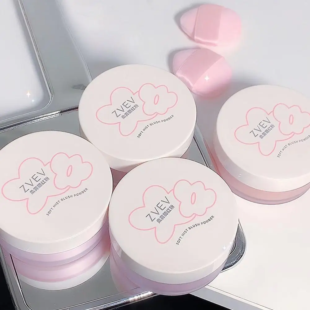 

New Soft Mist Mineral Blush Loose Powder Long Lasting Matte Face Setting Tinted Blusher Rouge For Woman Cosmetics