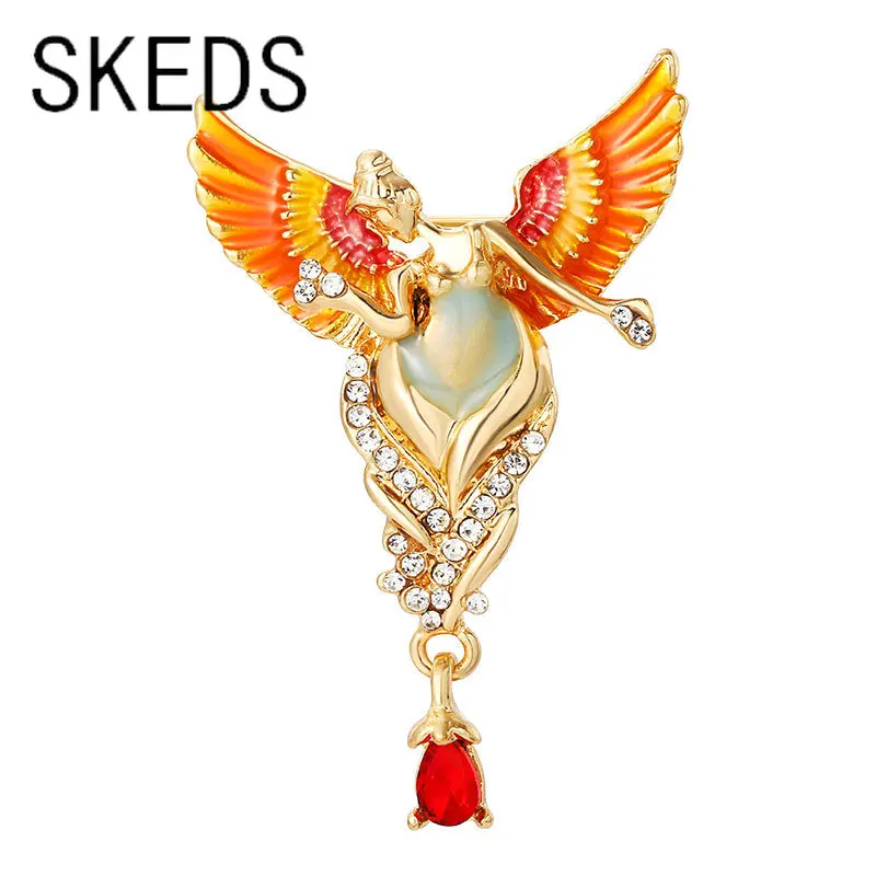 SKEDS Новое поступление для женщин и девочек эмалированные крылья ангела подвеска