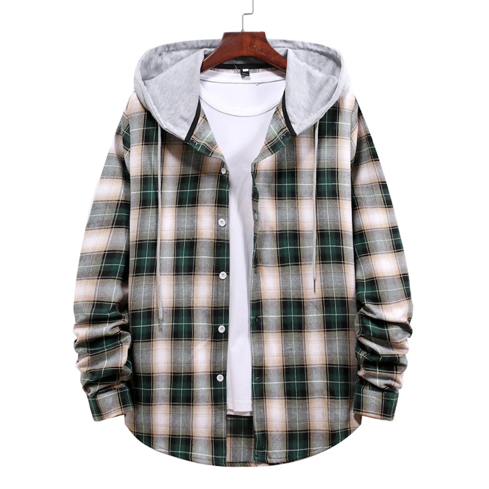 

Long Sleeve Plaid Print Shirt Blouse Coat Women Hoodie Fashion Shirts Sudaderas Hombre Hip Hop Chemise Homme Korean Streetwear