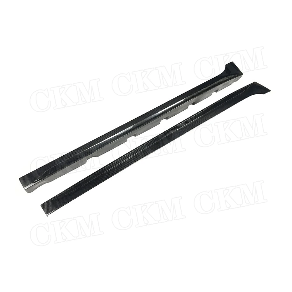 Боковые юбки из углеродного волокна фартуки для Audi A4L S4 B9 Sedan 2017 2018 расширение FRP