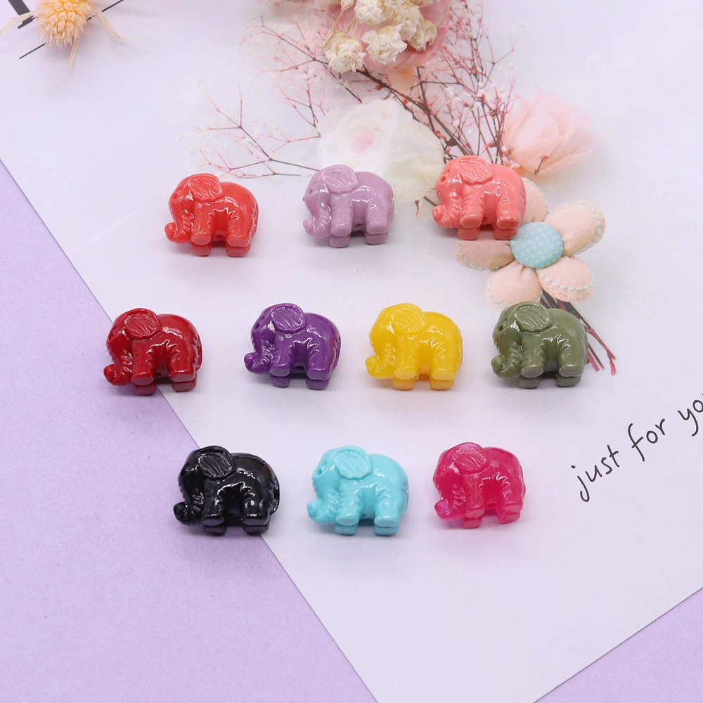 10 шт. мини-слон коралловые бусины окрашивание натуральных морских бамбуковых