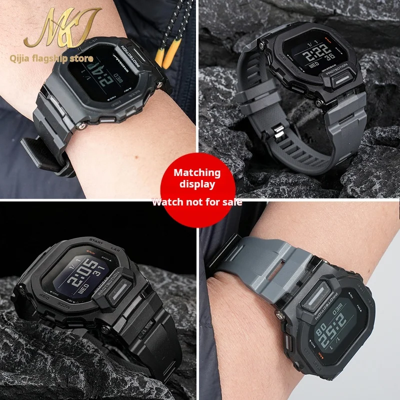 Фото Для Casio Small Square Gbd-200sm Gbd-200 Cat силиконовый ремешок для часов мужской спортивный ремешок для часов на открытом воздухе черный серый резиновый аксессуар №3