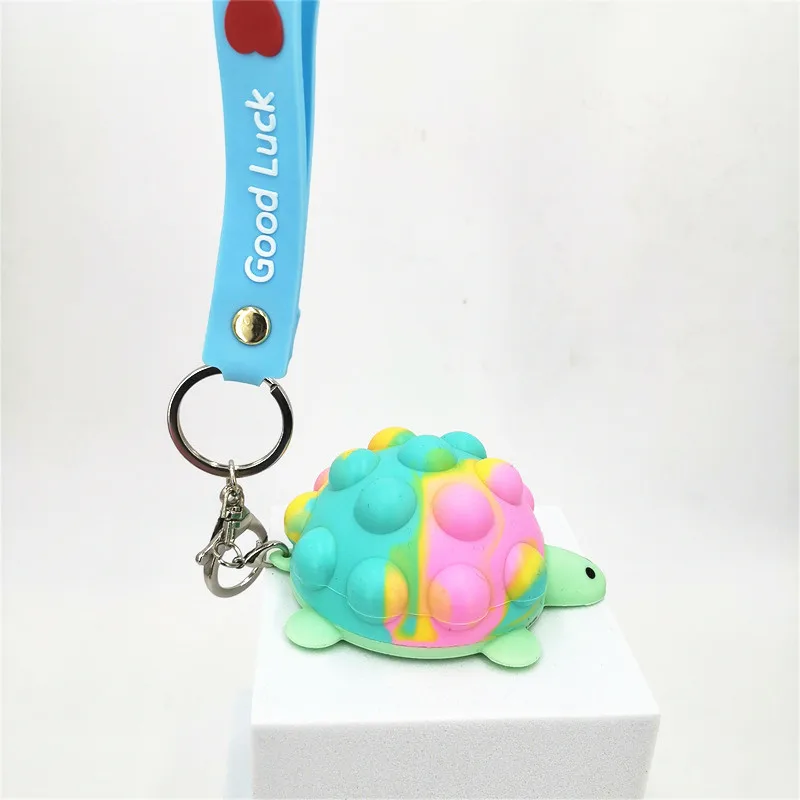 

New 3D Pinch Balls Squeeze Toy Cute Tortoise Keychain Cartoon Turtle Decompression Toys Funny Gift