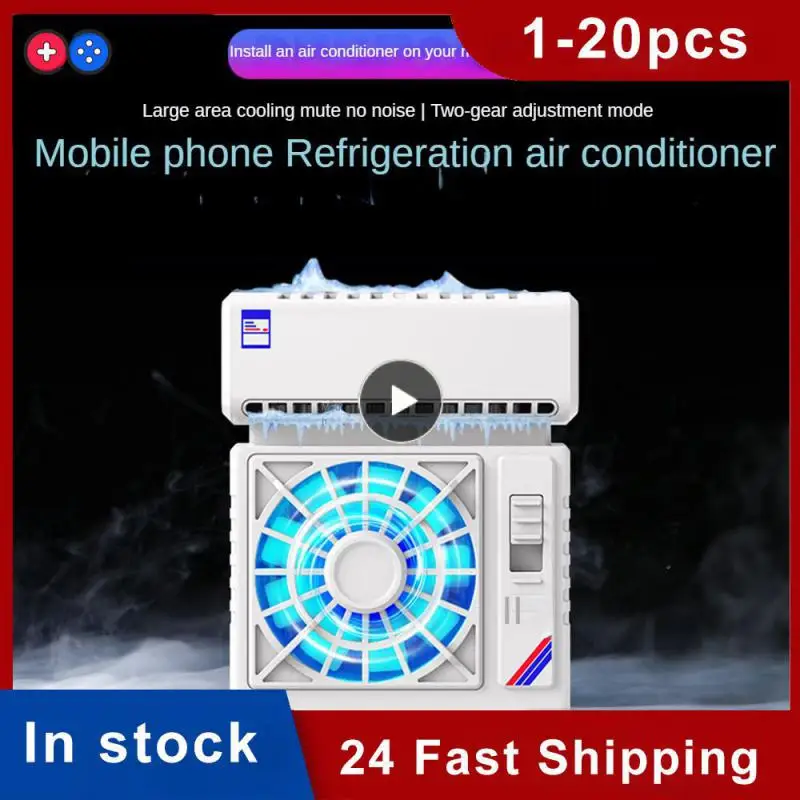 

Dazzling Light Effect Strong Cooling Universal Phone Cooling Can Be Used In Any Scenario Mobile Phone Air Conditioning Radiator