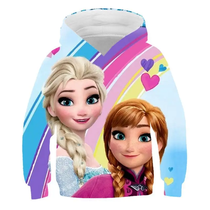 

Популярные игрушки 3D цифровая печать Толстовка серия Холодное сердце Эльза Принцесса Повседневная модная серия Толстовка пуловер Толстовка
