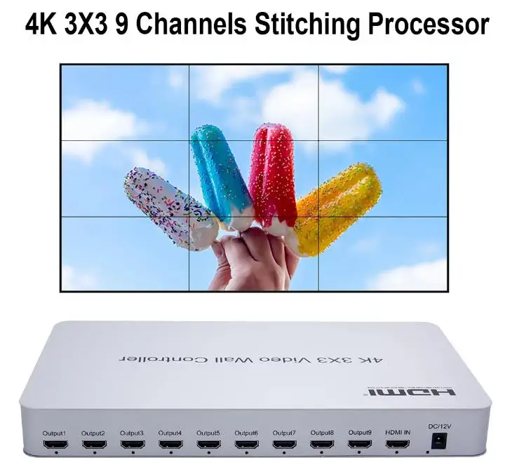 

Only the price for 2pcs 4K 3x3 Video Wall Controller