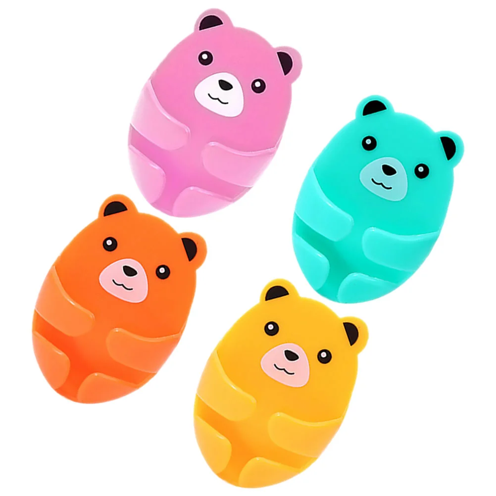 

4 Pcs Power Outlet Hook Self-adhesive Socket Holder Appliance Wall Plug Organizers Plastic Hooks Small Hanging Adhesive