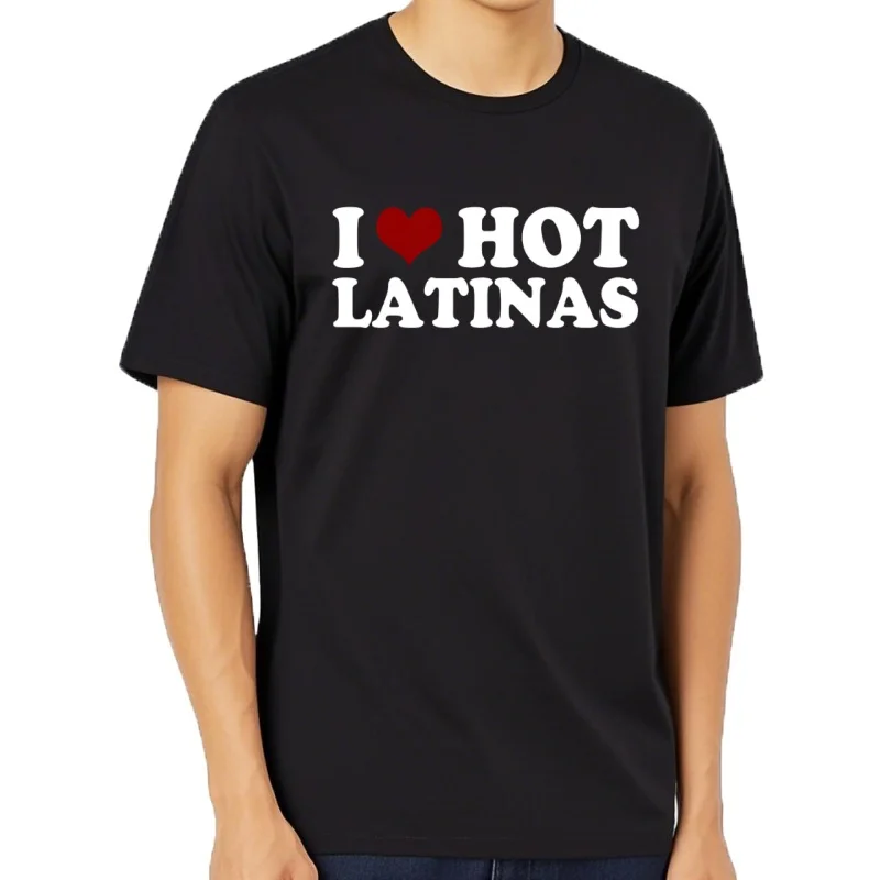 Фото Camiseta con estampado de I Heart para hombre, ropa de calle de manga corta, regalos de cumpleaños №1