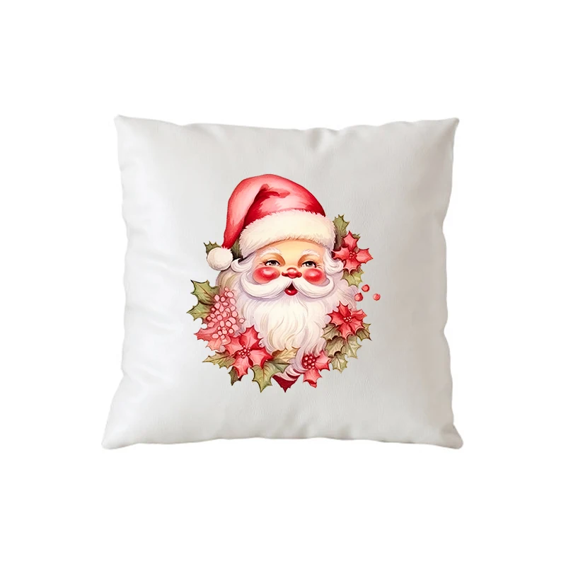 Рождественские нашивки с термопереносом Санта-Клауса одежда рисунком оленей