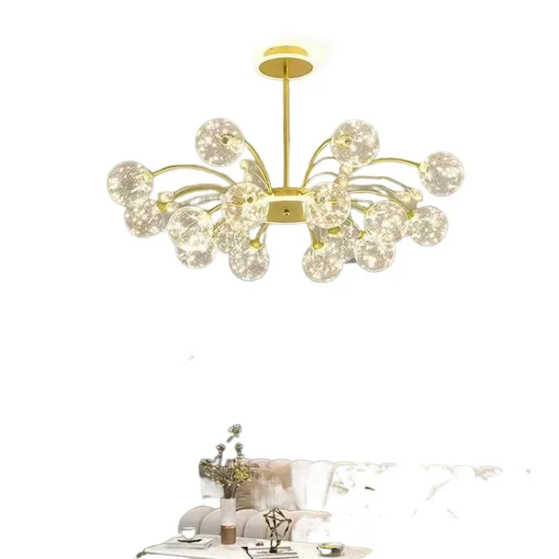 Современная искусственная Роскошная подвесная люстра в скандинавском стиле