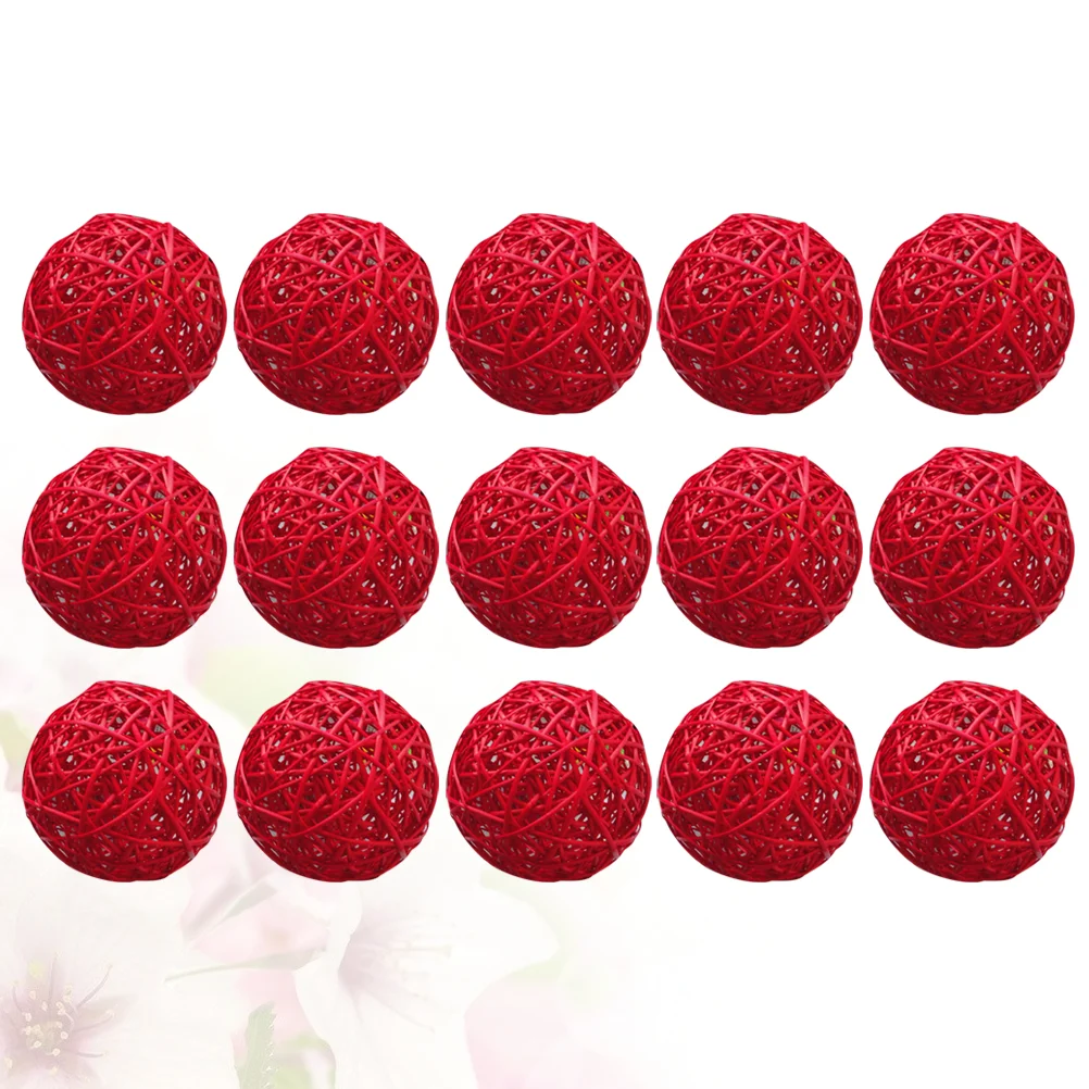 

Rattan Wicker Decorative Decoration Sphere Wedding Vase Scatter Spheres Table Vases Filler Beads Hanging Fillers Cafe Crafts Diy