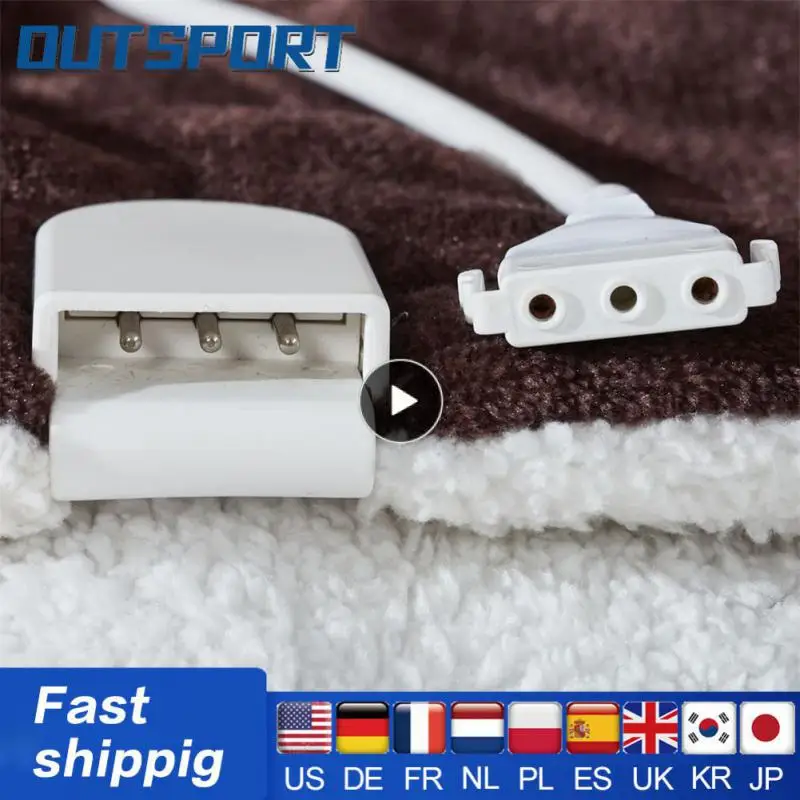 

Flannel Electric Blanket Cover Heated Blanket Body Warmer Shawl Electric Mattress 3Temperature Settings 4 Auto-Off Timers Pads