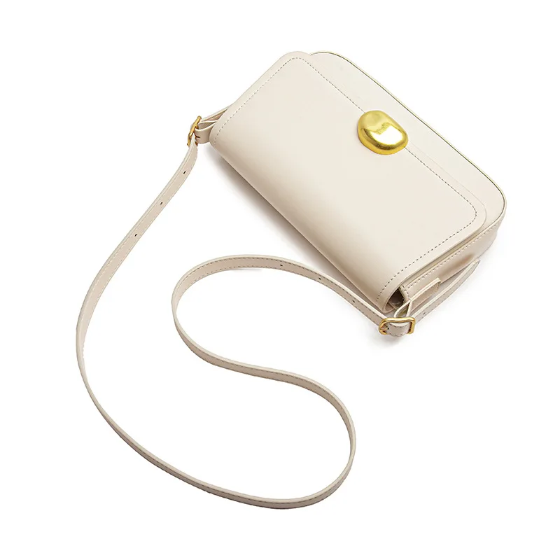 

Simple leather shoulder bag 2022 new commuter diagonal bag fashion casual Korean Shaozhong women's handbag