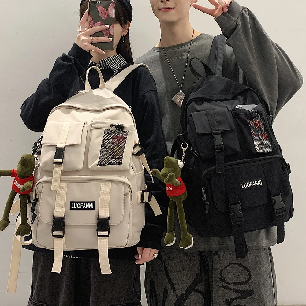 

2022 Nylon Backpack for Men and Women Boy Travel Mesh Student College School Bag Cool Laptop Backpack Male Book Bags for Women